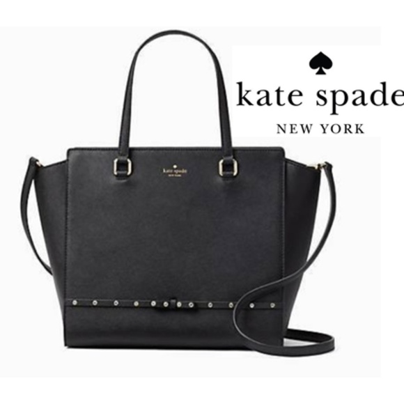 kate spade Handbags - 🆕 Kate Spade Black Handlee Laurel Way Jeweled Bag